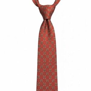 VTG Lands' End 100% Silk Hand Sewn Tie L: 60" W: 3.5" Made In USA